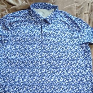 Men's Blue Floral Shirt